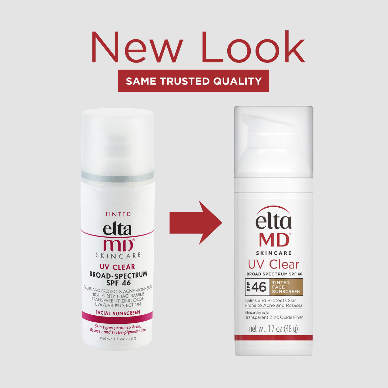 EltaMD UV Clear Broad Spectrum SPF 46 Tinted 1.7 fl oz - SkinElite - new look