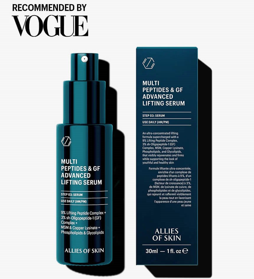 Allies of Skin Multi Peptides & GF Advanced Lifting Serum 1.7 fl oz - SkinElite - box
