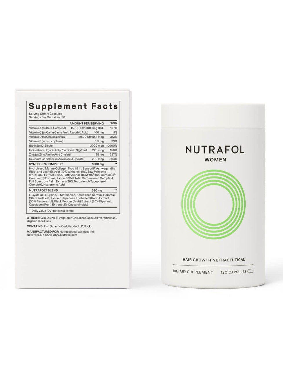 Nutrafol Women - Hair Growth Nutraceutical - 120 capsules - SkinElite - with box