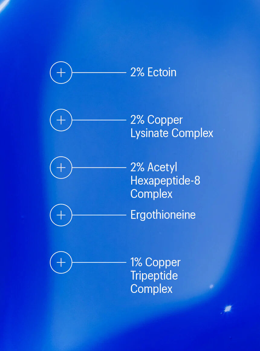 Allies of Skin Copper Tripeptide & Ectoin Advanced Repair Serum 1 fl oz - SkinElite - ingredients