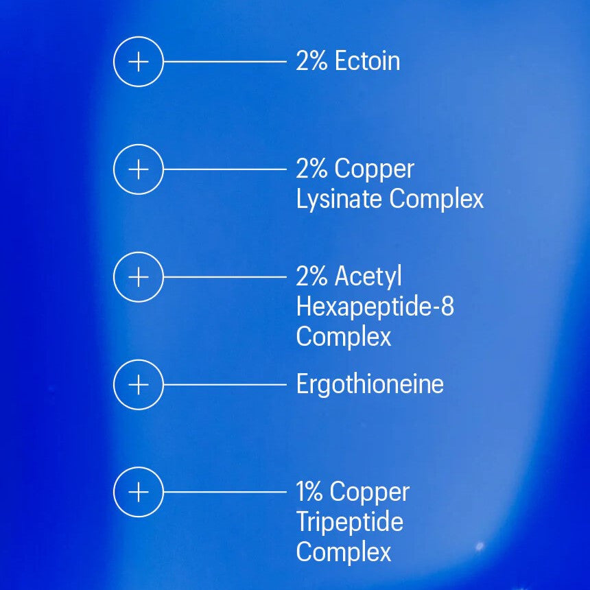 Allies of Skin Copper Tripeptide & Ectoin Advanced Repair Serum 1 fl oz - SkinElite - ingredients