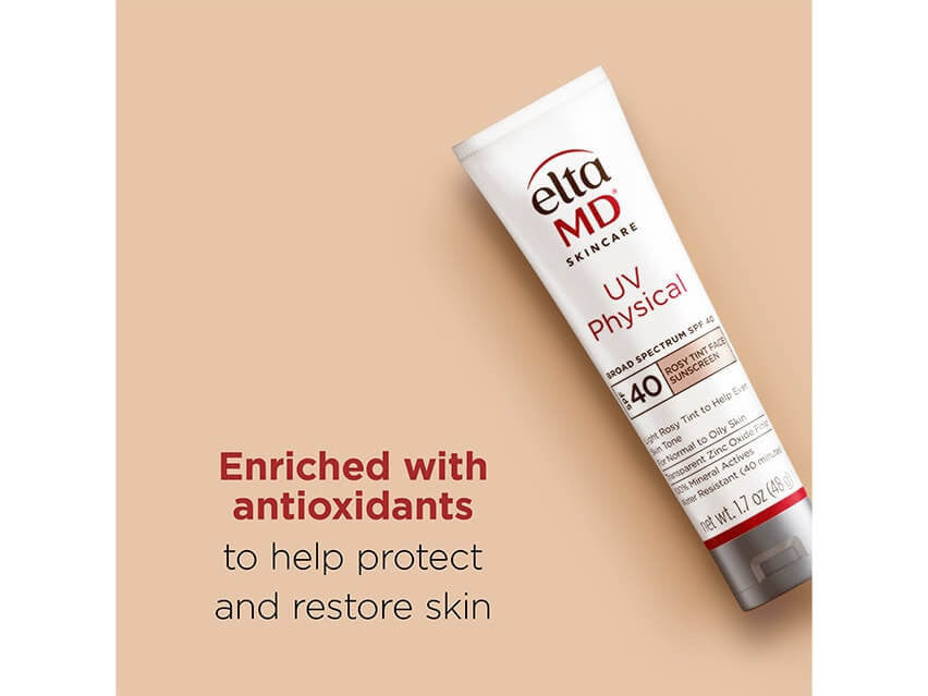 EltaMD UV Physical Rosy Tint Broad Spectrum SPF 40 1.7 fl oz - SkinElite - antioxidants