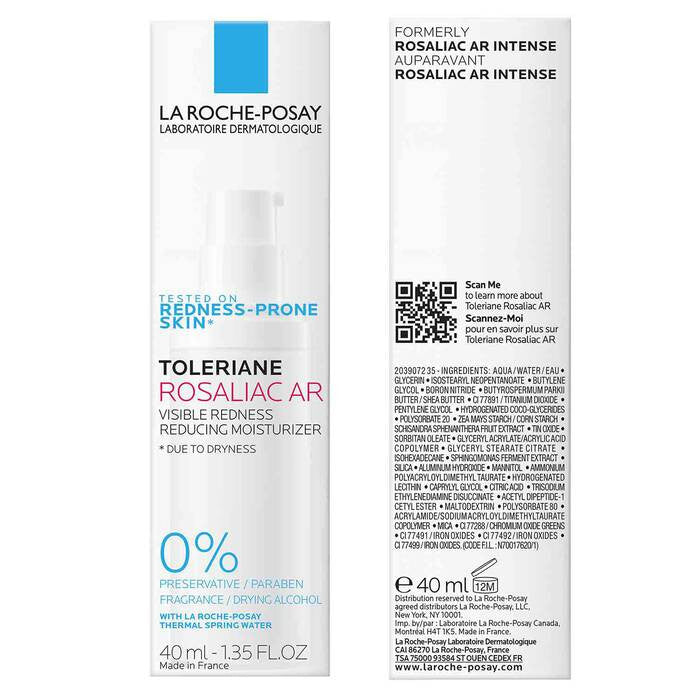 La Roche-Posay Toleriane Rosaliac AR Face Cream For Visible Redness 1.35 fl oz - SkinElite - box
