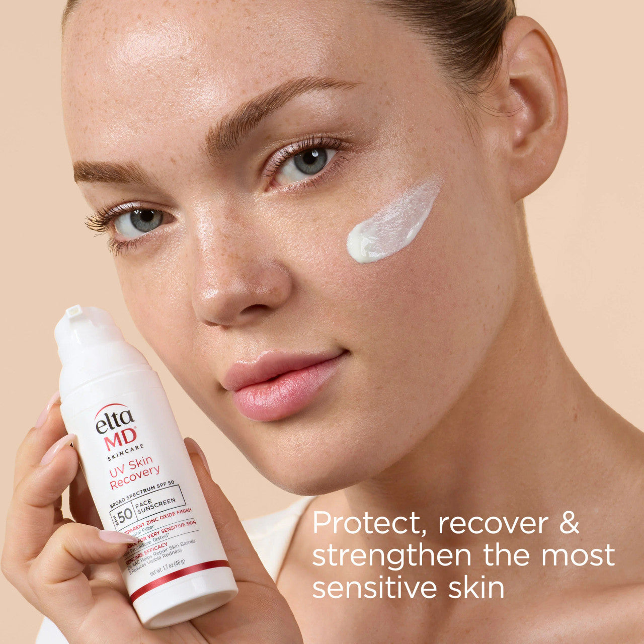 EltaMD UV Skin Recovery Sunscreen Application
