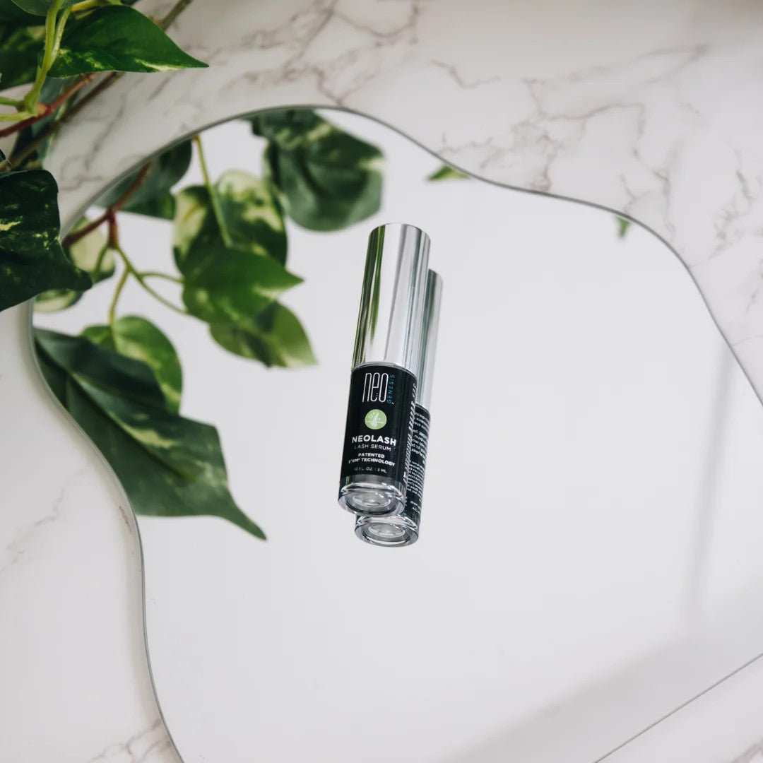 NeoGenesis NeoLash Serum on Mirror Tray