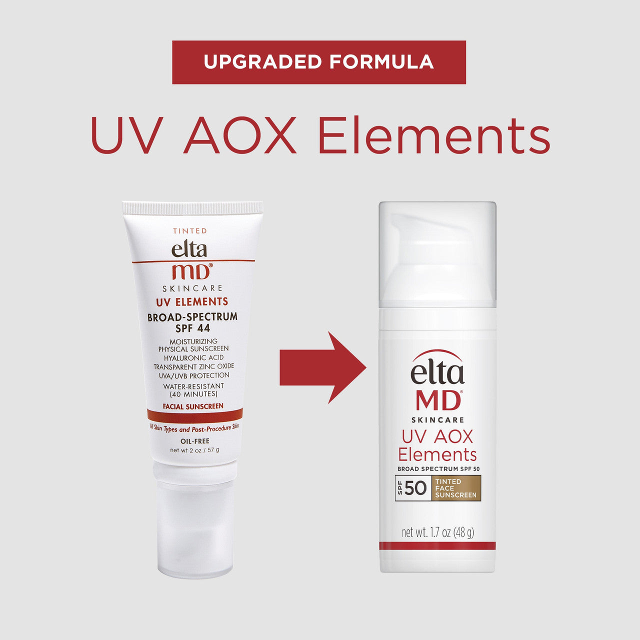 EltaMD UV AOX Elements Broad-Spectrum SPF 50 Tinted 1.7 fl oz - SkinElite - new formula