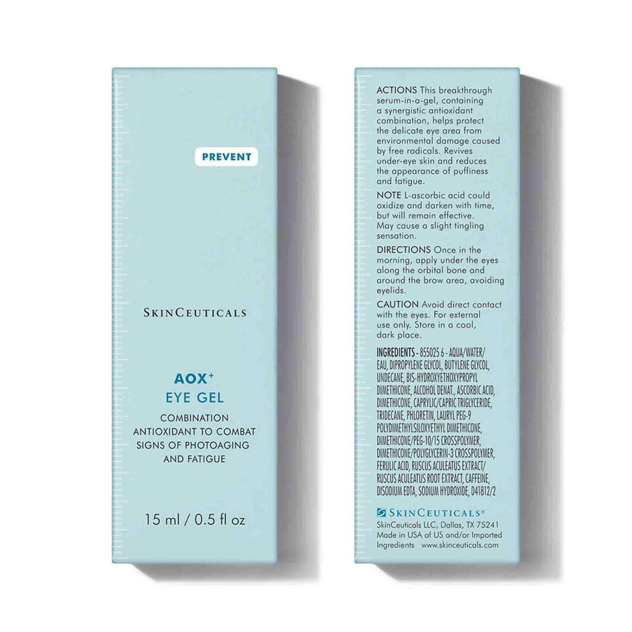 SkinCeuticals AOX+ Eye Gel 0.5 fl oz - SkinElite - box