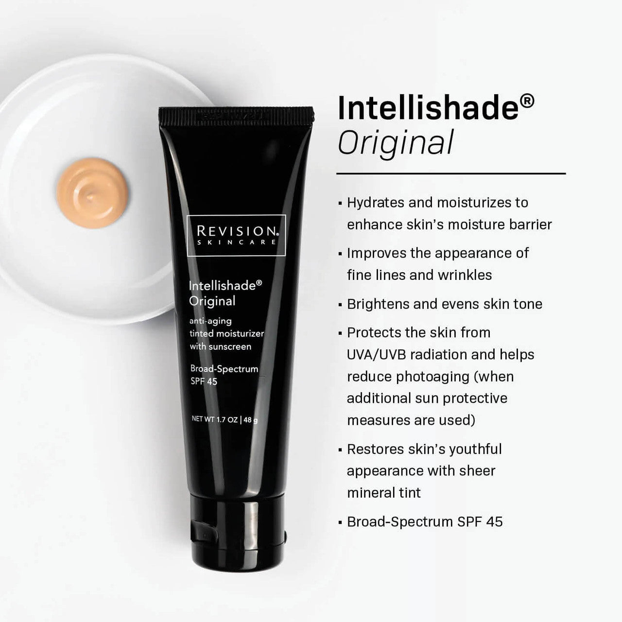 Revision Intellishade Original Tinted SPF 45 - Skin Elite - benefits