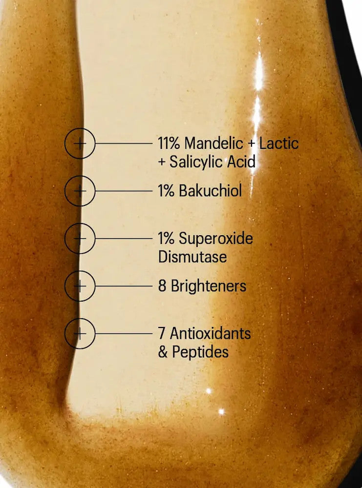 Allie of Skin Mandelic Pigmentation Corrector Night Serum 1 fl oz texture and ingredients