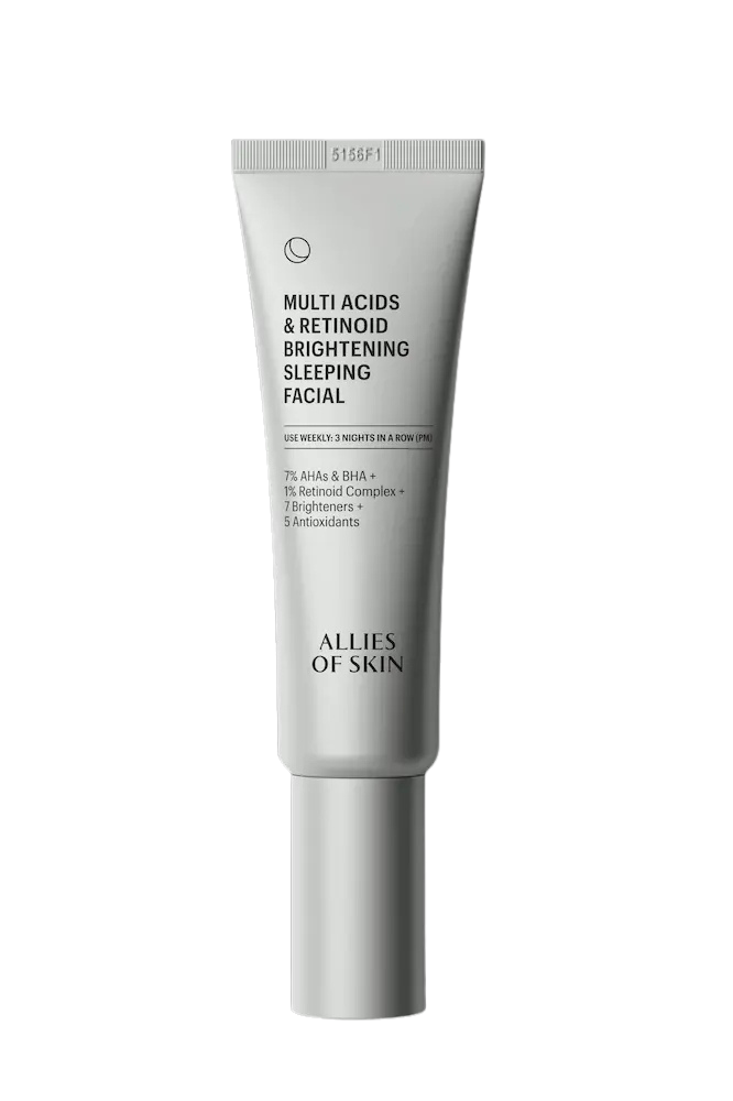 Allies of Skin Multi Acid & Retinoid Brightening Sleeping Facial 1.69 fl oz available at Skin Elite