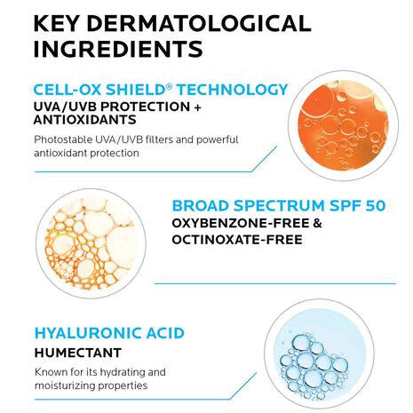 La Roche-Posay Anthelios UV Hydra Hydrating Face Sunscreen SPF 50 1.7 fl oz - SkinElite - ingredients