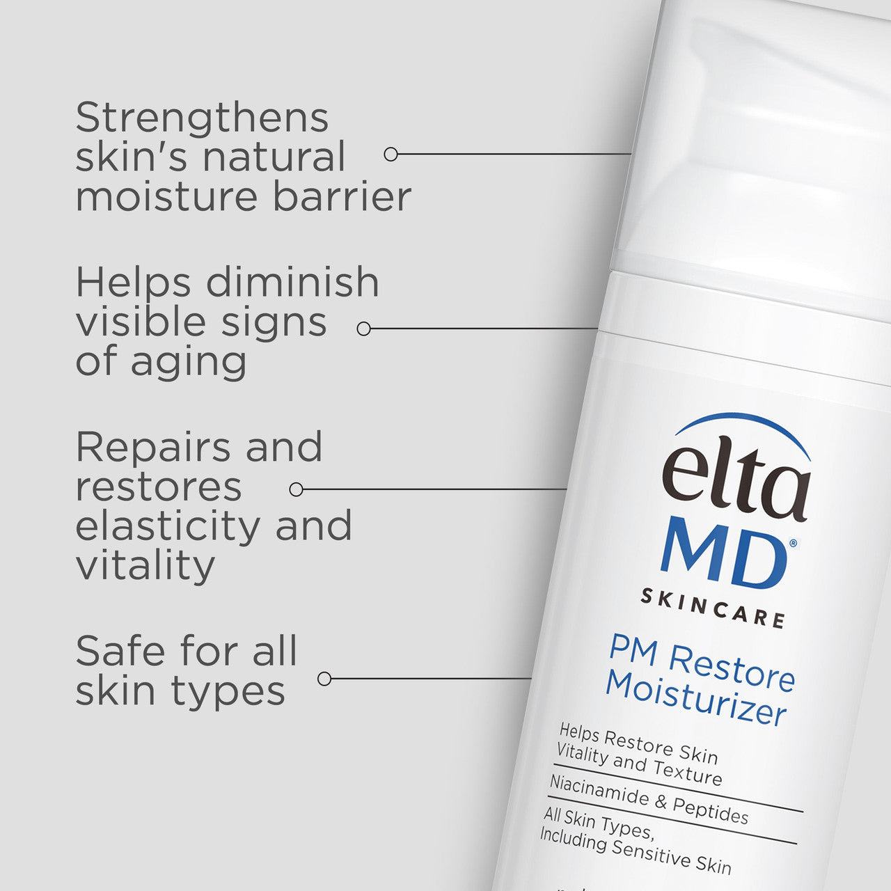 EltaMD PM Restore Moisturizer 1.7 oz - SkinElite - benefits