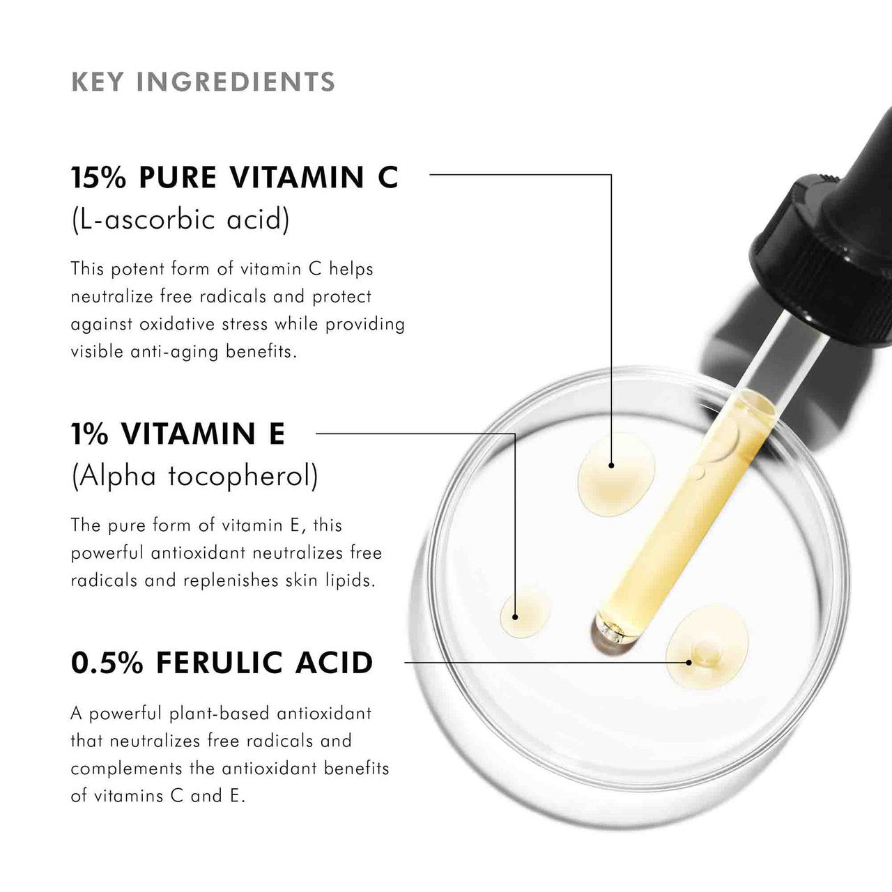 SkinCeuticals C E Ferulic® With 15% L-Ascorbic Acid 1 fl oz - SkinElite - ingredients