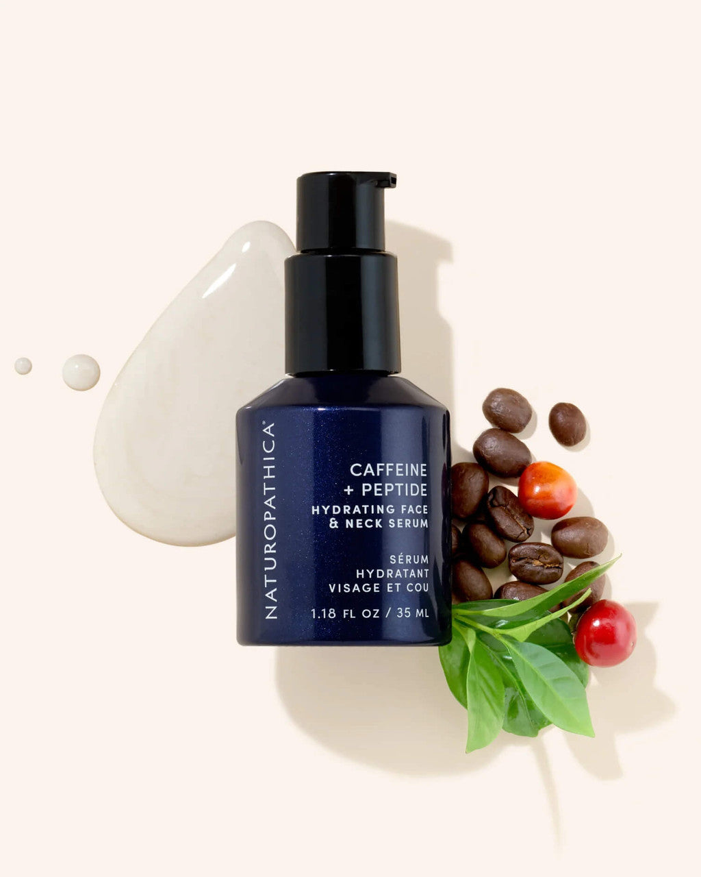 Naturopathica Caffeine + Peptide Face & Neck Serum 1.18 oz - SkinElite - ingredients
