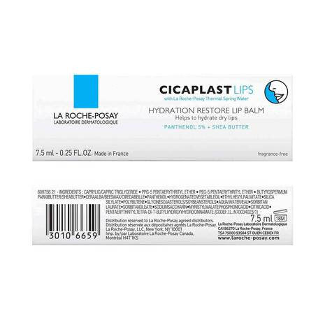 La Roche-Posay Cicaplast Lips Hydration Restore Lip Balm 0.25 fl oz - SkinElite - box