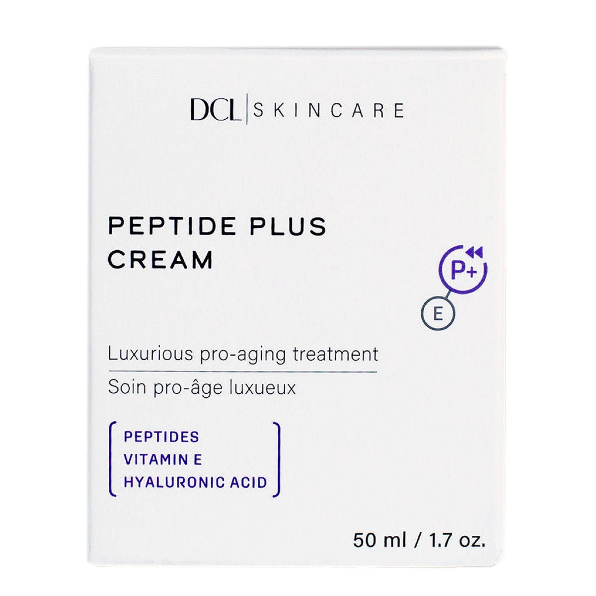 DCL Peptide Plus Cream 1.7 oz - SkinElite - box