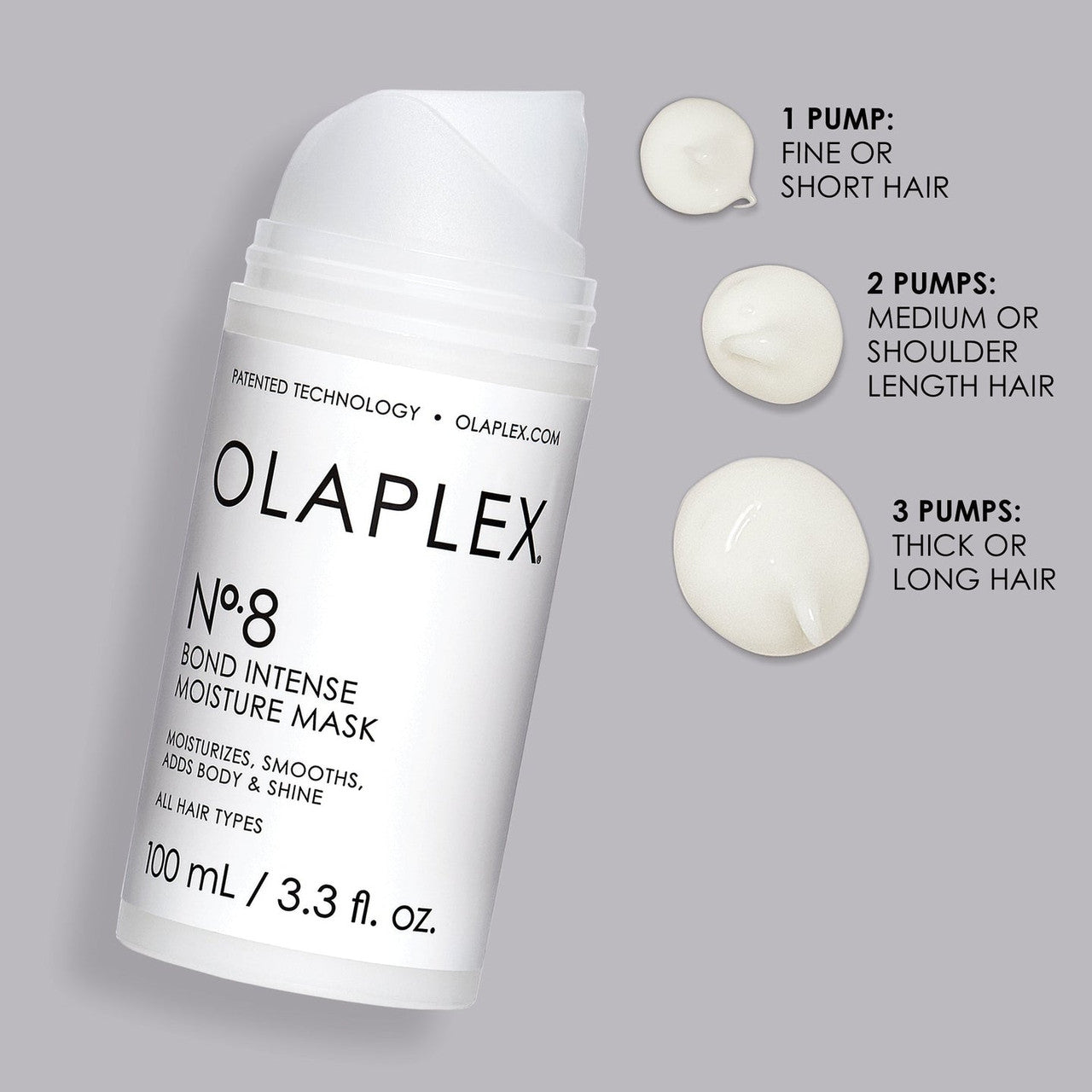 Olaplex Nº.8 Bond Intense Moisture Mask 3.3 fl oz - SkinElite - formulation and amount