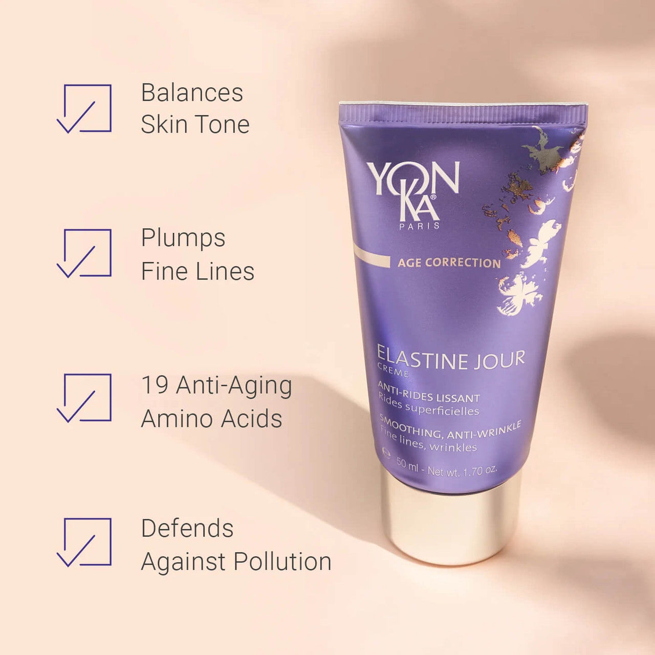 Yon-Ka Paris Elastine Jour 1.7 fl oz - Skin Elite - benefits