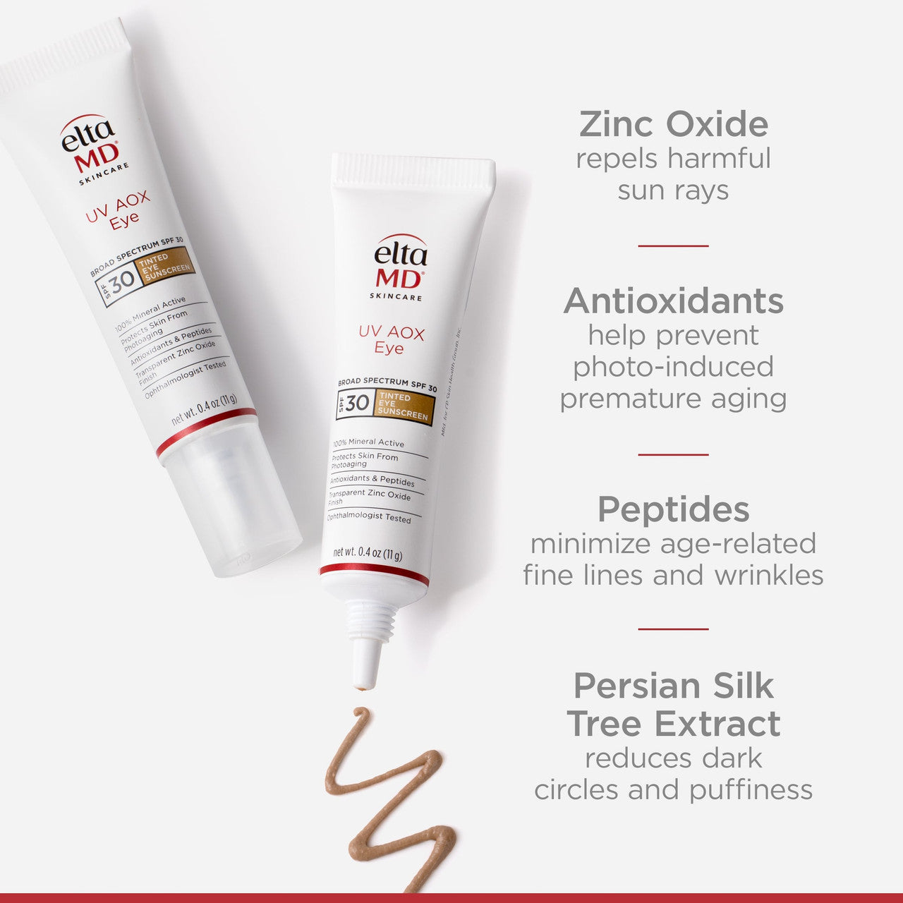 EltaMDUV AOX Eye Broad Spectrum SPF 30 - 0.4 fl oz - SkinElite - ingredients