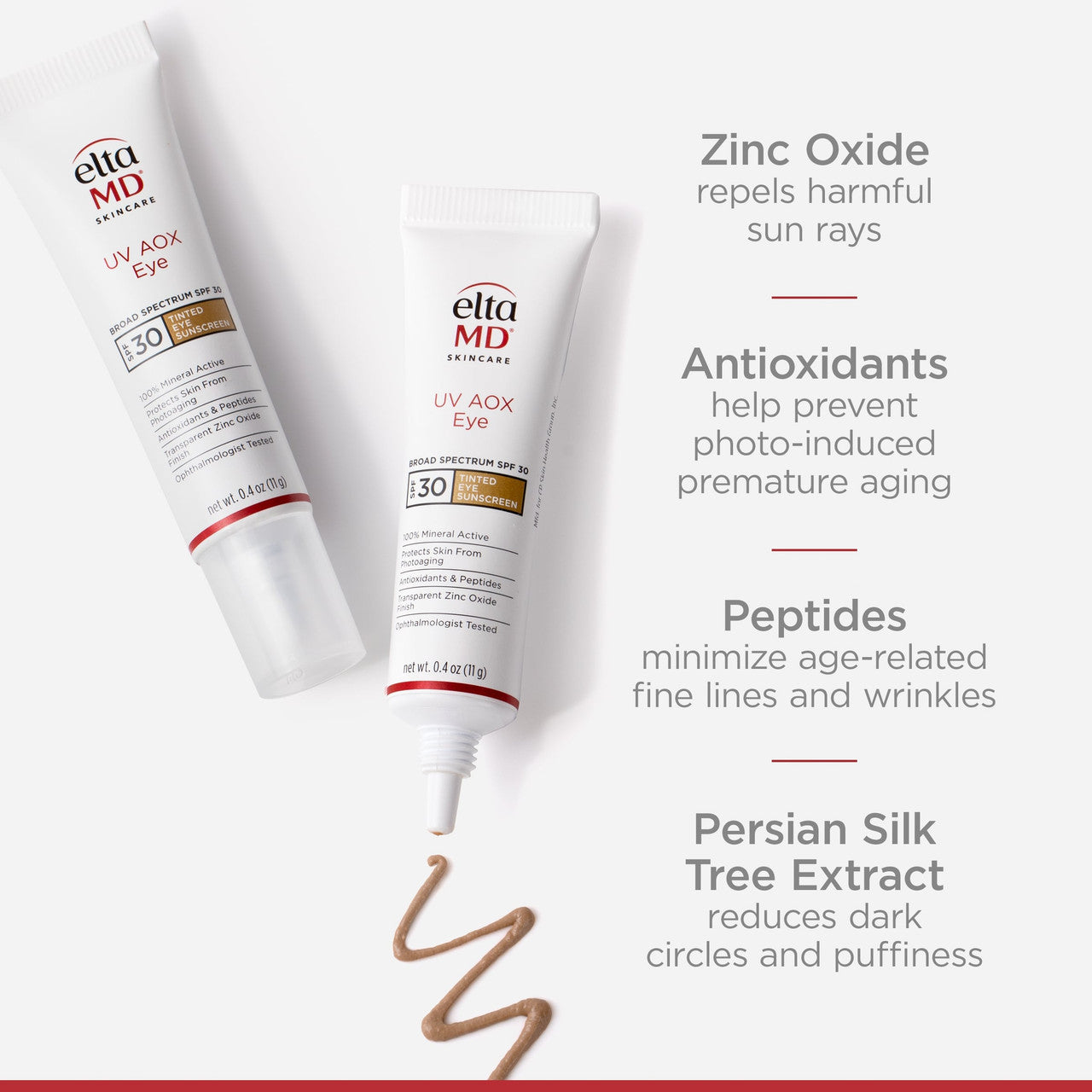 EltaMDUV AOX Eye Broad Spectrum SPF 30 - 0.4 fl oz - SkinElite - ingredients