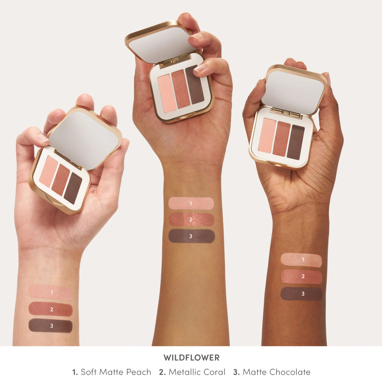 Jane Iredale PurePressed® Eye Shadow Triple 0.06 oz - SkinElite - Wildflower 4