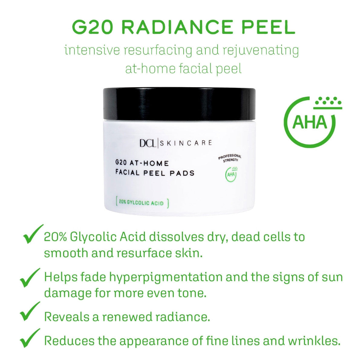 DCL G10 Radiance Peel 50 pads - SkinElite - info