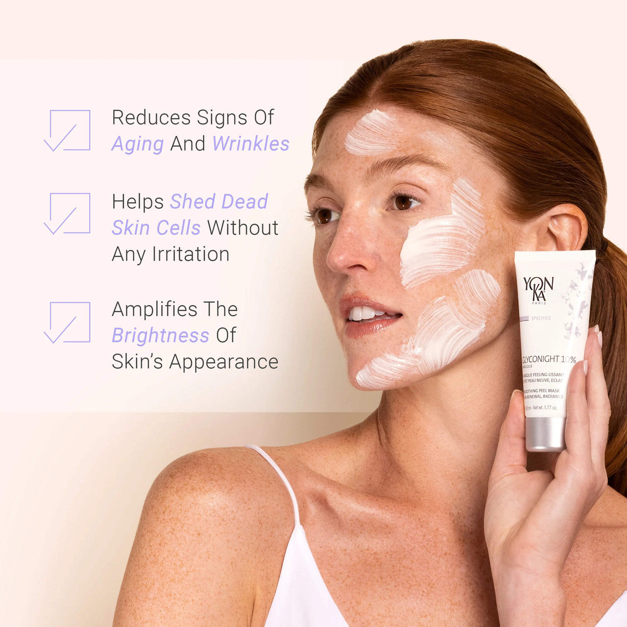 Yon-Ka Paris Glyconight Masque 10% 1.77 oz - Skin Elite - benefits
