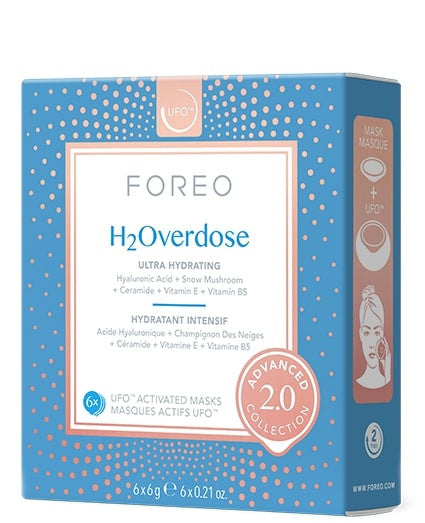 FOREO H2Overdose UFO mask (6 masks) - SkinElite