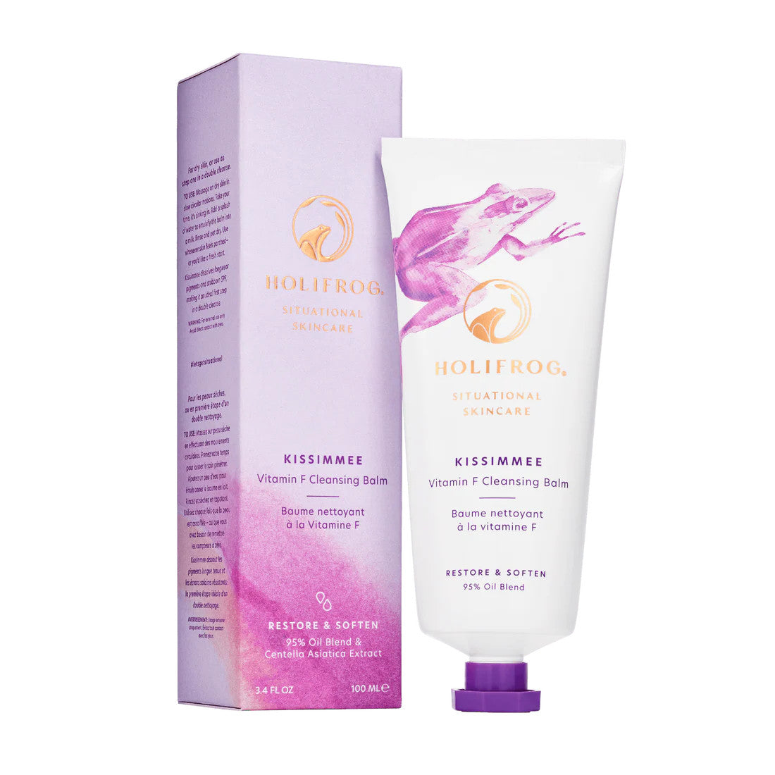 HoliFrog Kissimmee Vitamin F Cleansing Balm 3.4 fl oz - Skin Elite - packaging
