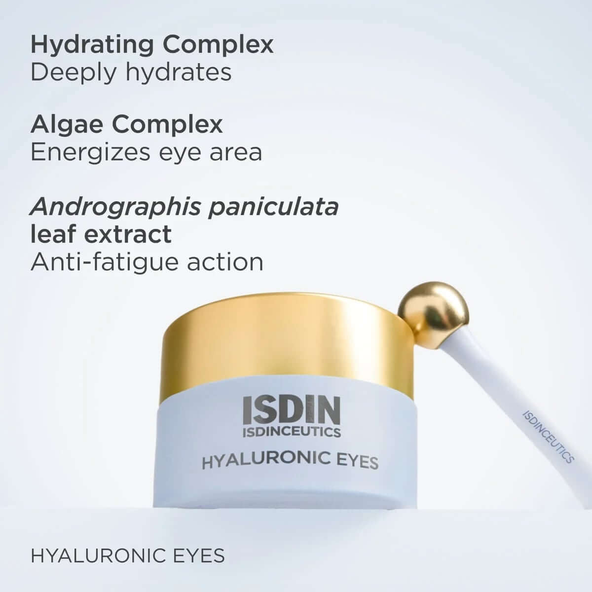 ISDIN Isdinceutics Hyaluronic Eyes Eye Gel 0.53 oz - SkinElite - ingredients