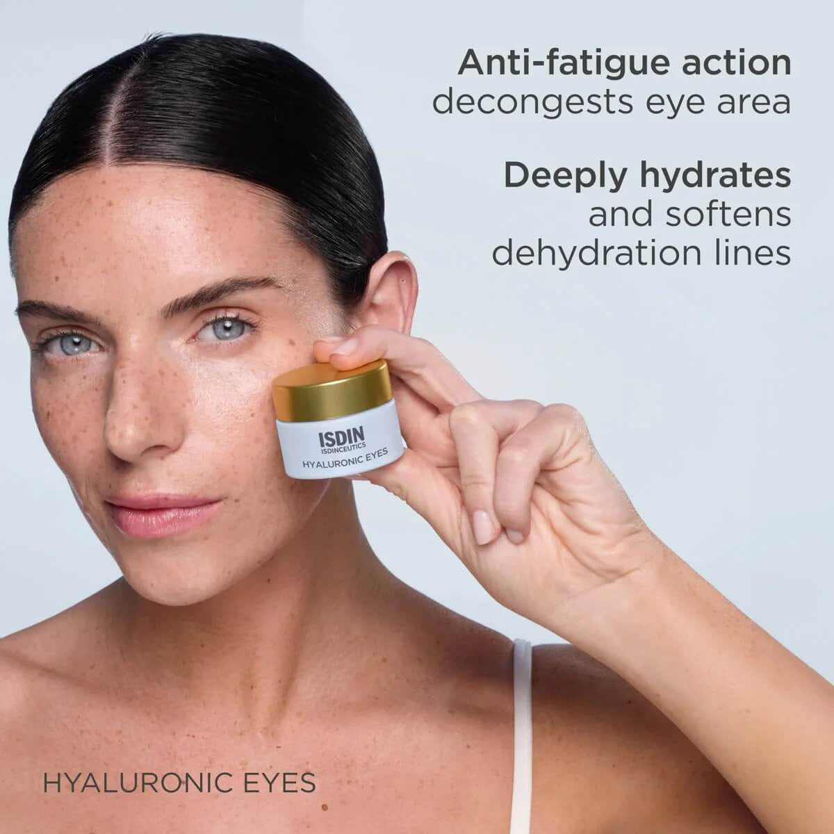 ISDIN Isdinceutics Hyaluronic Eyes Eye Gel 0.53 oz - SkinElite - benefits