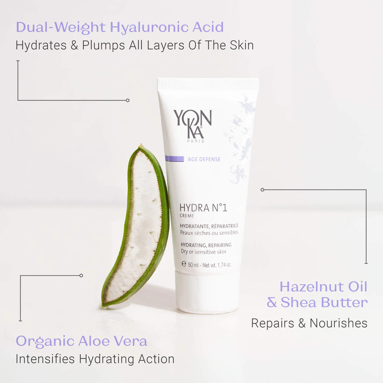 Yon-Ka Paris Hydra N°1 Creme 1.74 fl oz - Skin Elite - ingredients