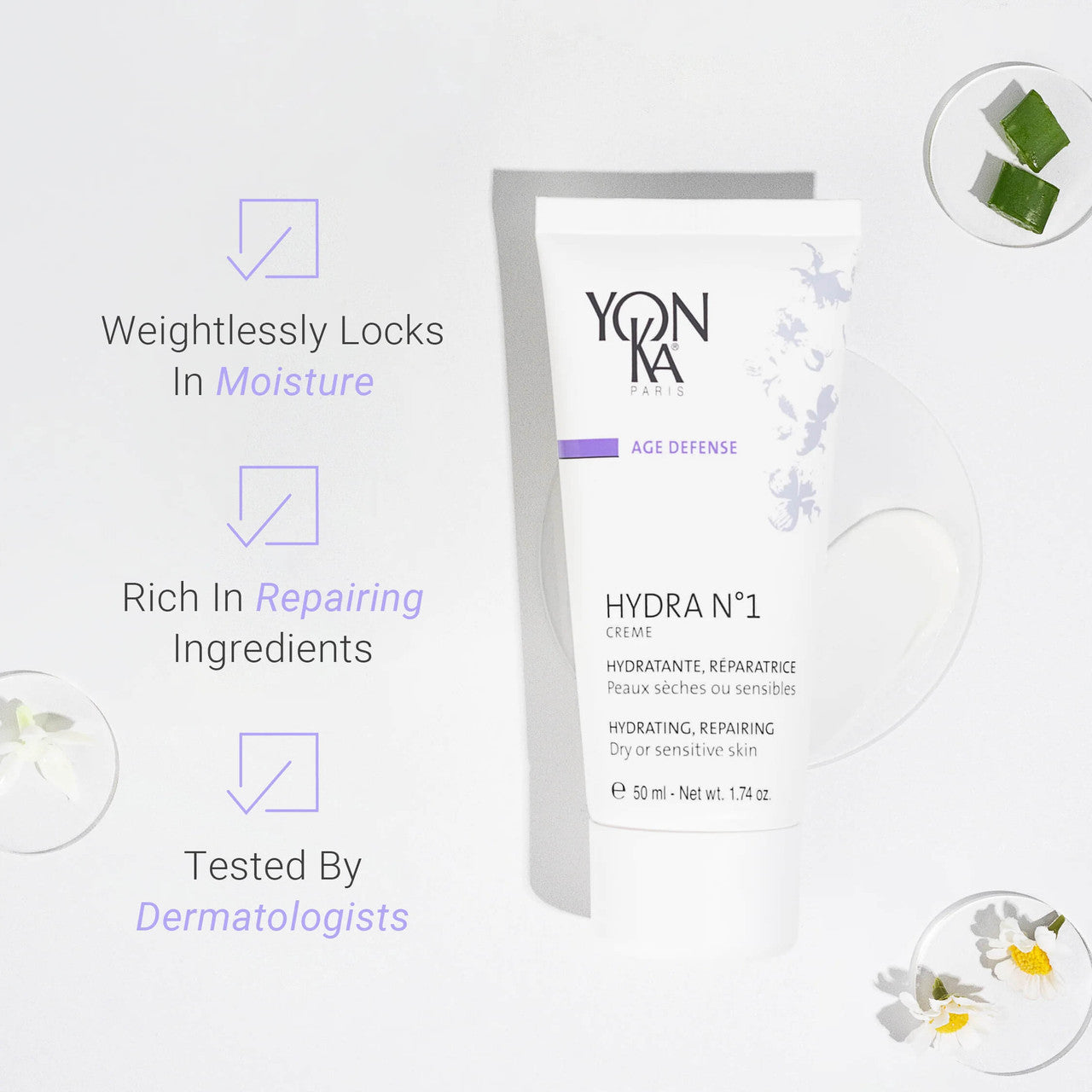 Yon-Ka Paris Hydra N°1 Creme 1.74 fl oz - Skin Elite - features