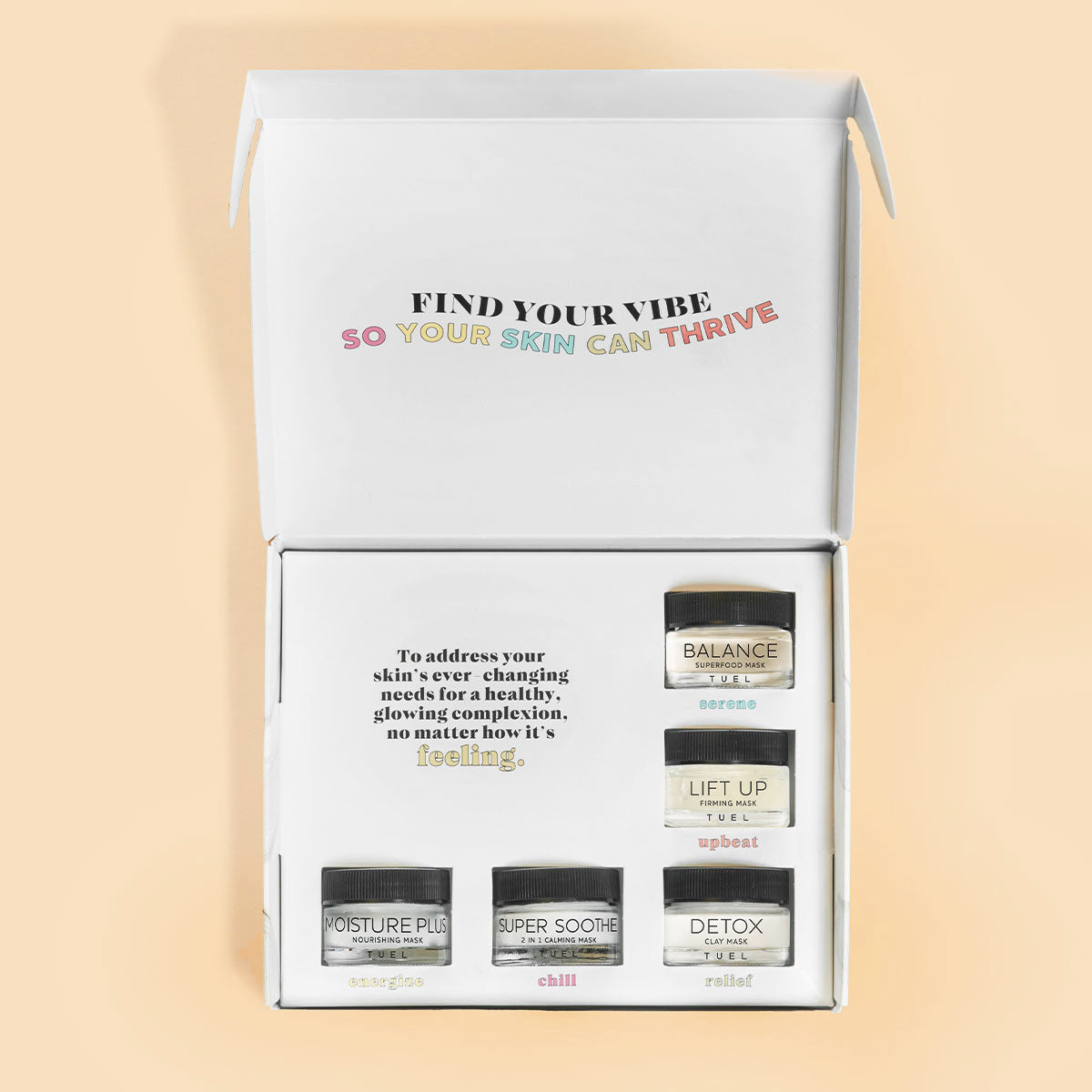 Tuel Mask Vibes Mini Kit - set of 5 - SkinElite - inside box