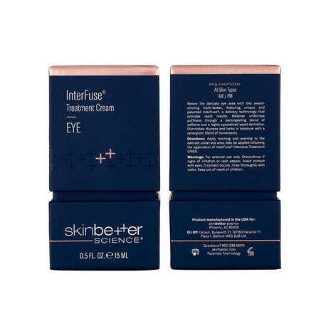 SkinBetter Science InterFuse Treatment Cream EYE 0.5 fl oz - SkinElite - box