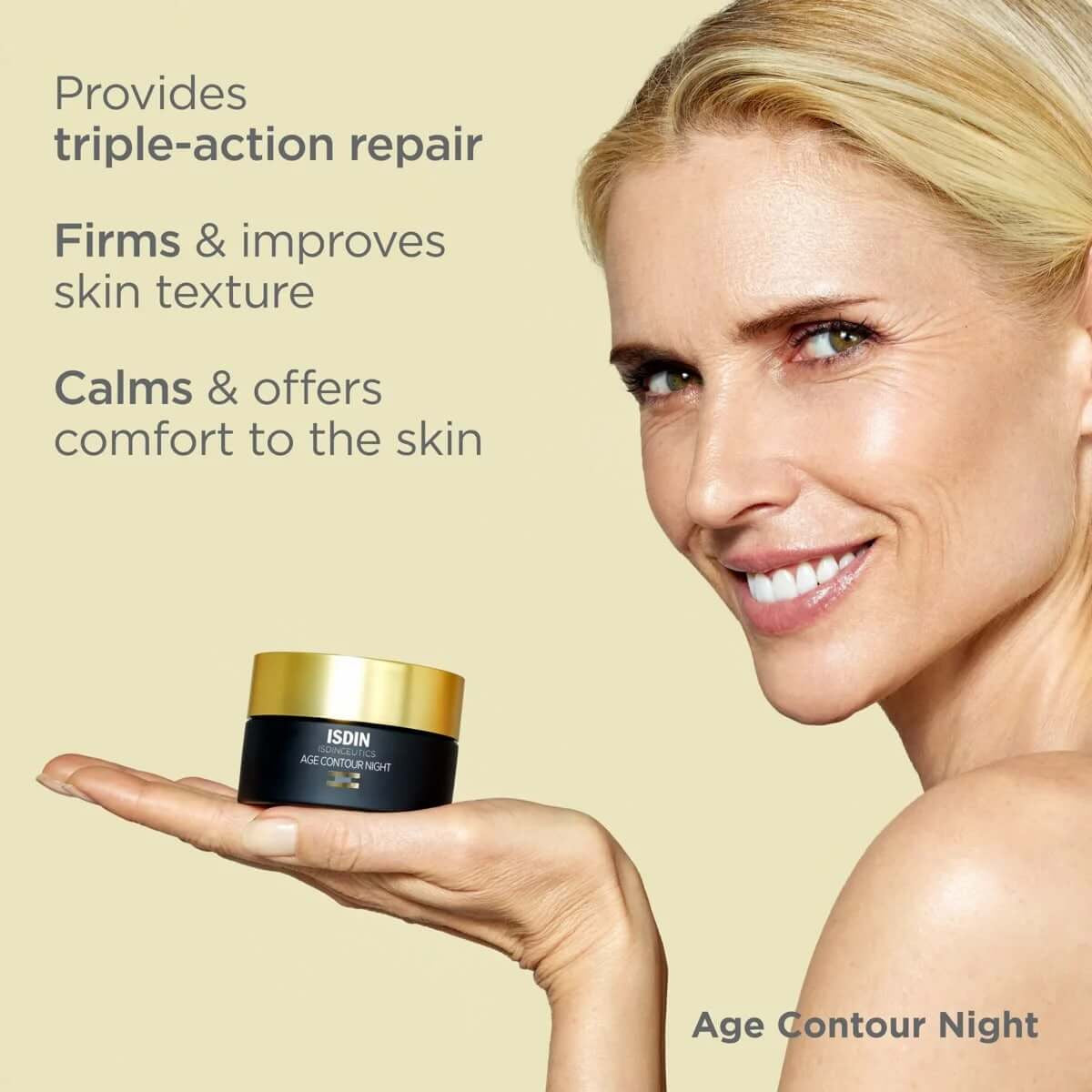 ISDIN Isdinceutics Age Contour Night Cream 1.81 oz - SkinElite - benefits 2