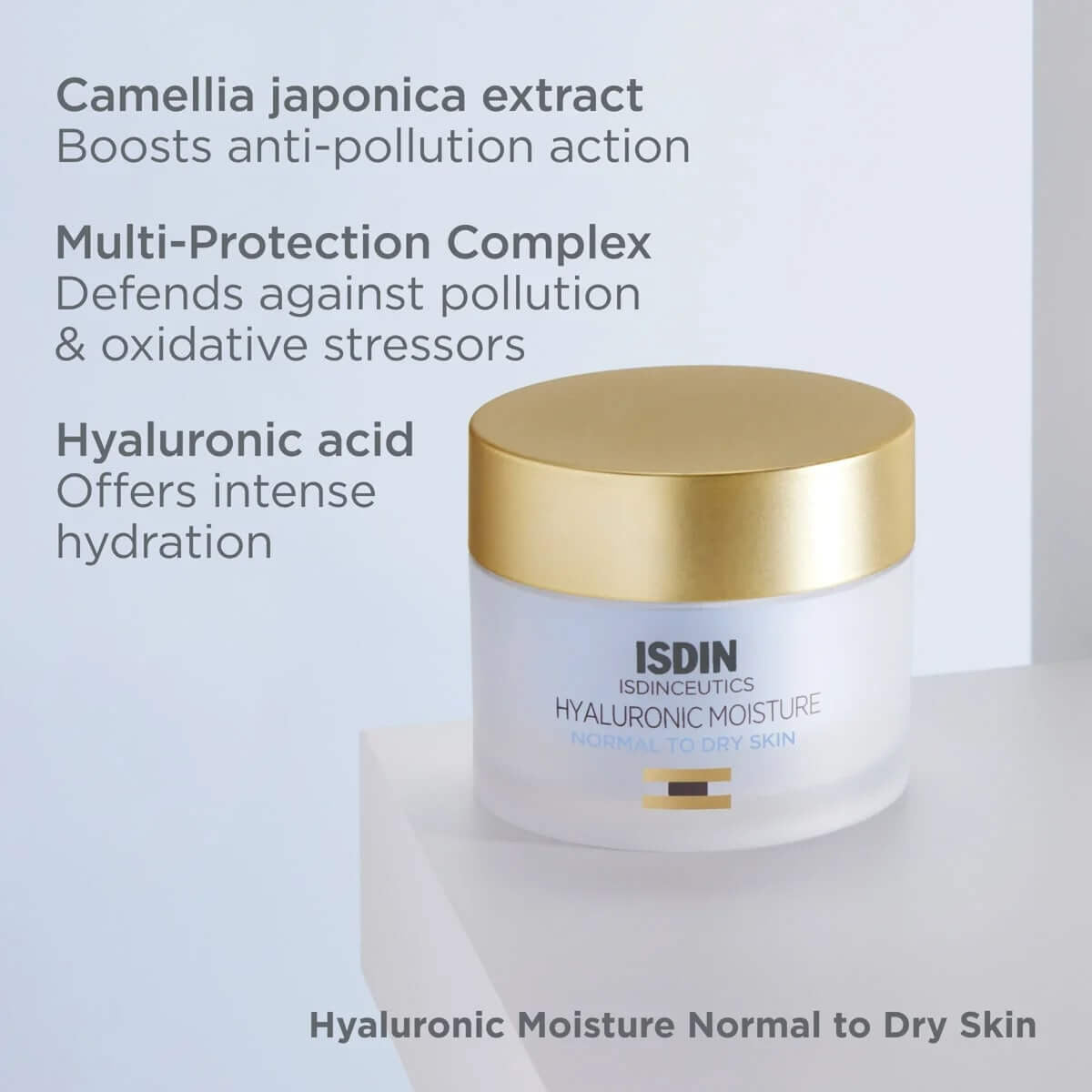 ISDIN Isdinceutics Hyaluronic Moisture for Normal to Dry Skin 1.76 oz - SkinElite - ingredients