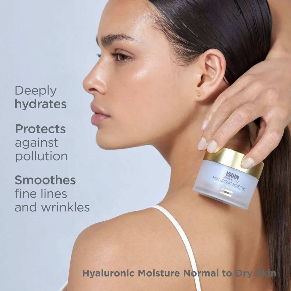 ISDIN Isdinceutics Hyaluronic Moisture for Normal to Dry Skin 1.76 oz - SkinElite - benefits