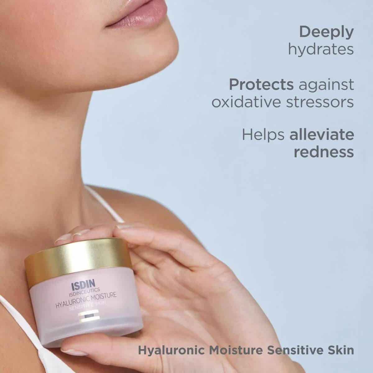 ISDIN Isdinceutics Hyaluronic Moisture for Sensitive Skin 1.76 oz - SkinElite - benefits