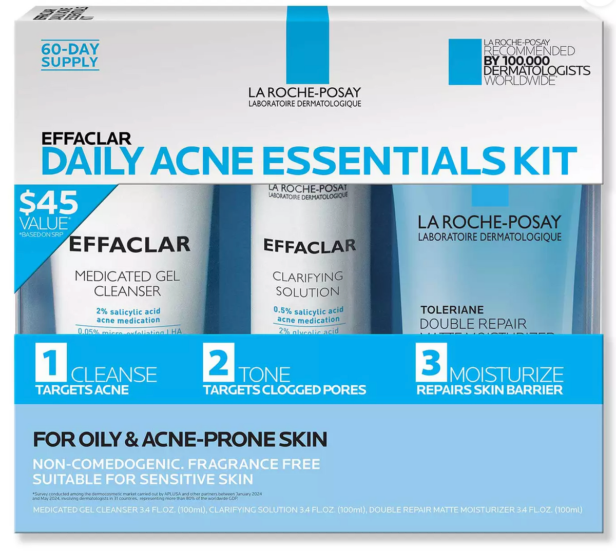 La Roche-Posay Effaclar Daily Acne Essentials Kit