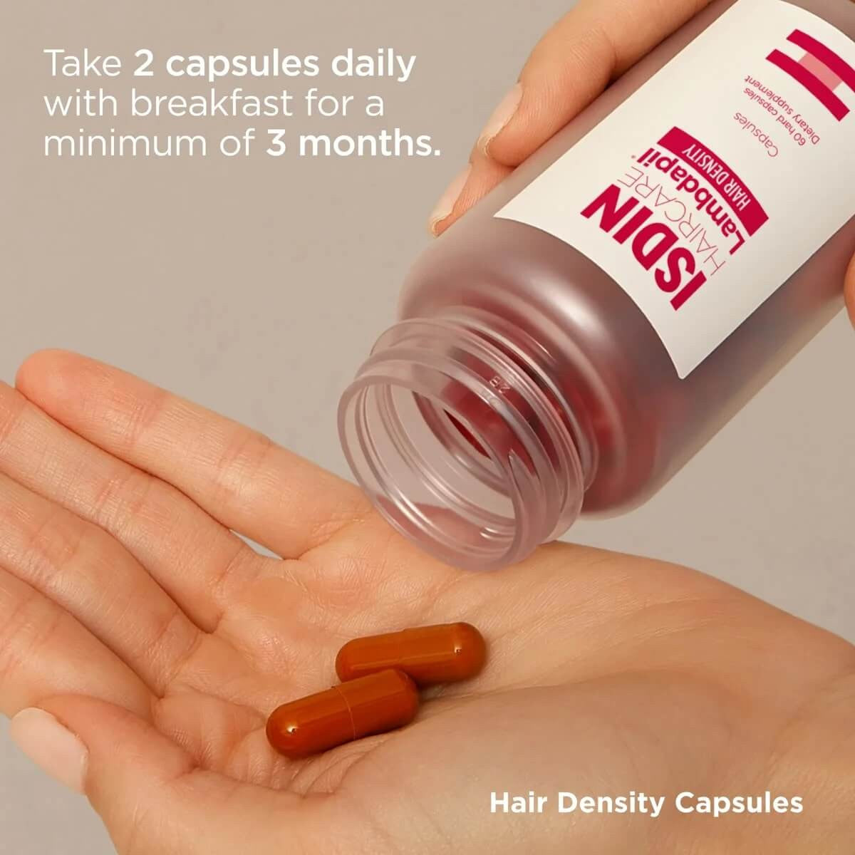 ISDIN Lambdapil Hair Density 60 capsules - SkinElite - directions