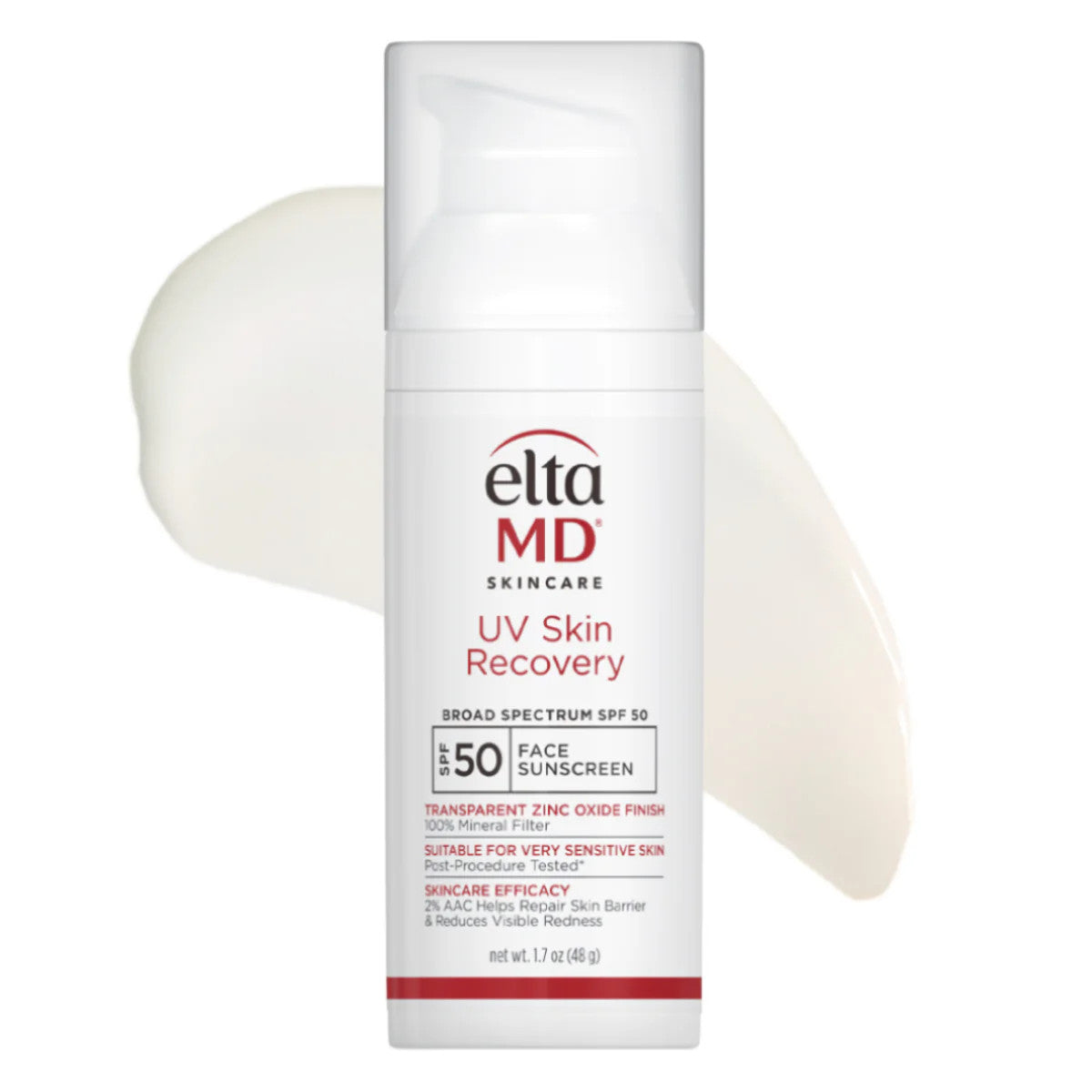 EltaMD UV Skin Recovery Untinted Broad Spectrum SPF 50 Face Sunscreen 1.7 oz