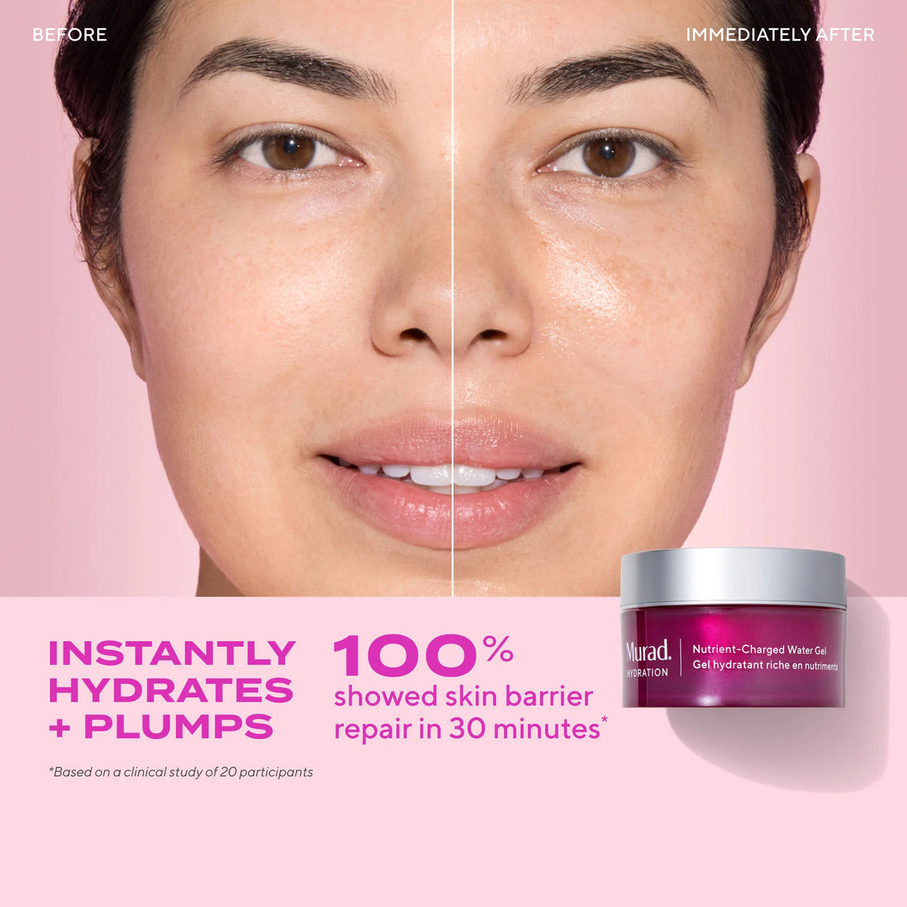 Murad Nutrient-Charged Water Gel - clinical results
