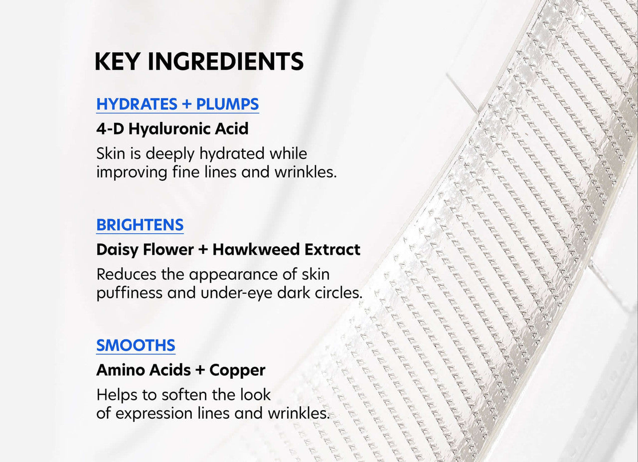 PCA Skin Microneedle Eye Patches - set of 4 - SkinElite - ingredients