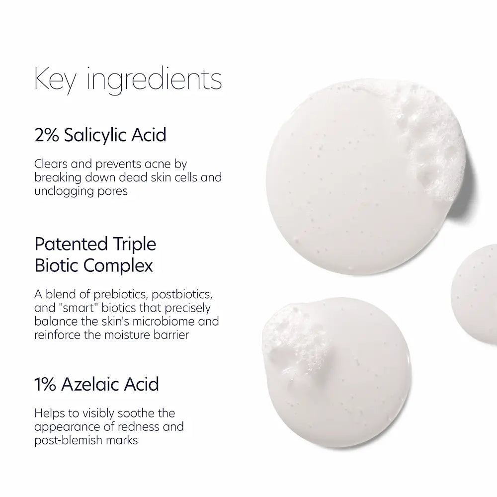 PCA SKIN Acne Control Prebiotic Gel Cleanser 7 oz key ingredients