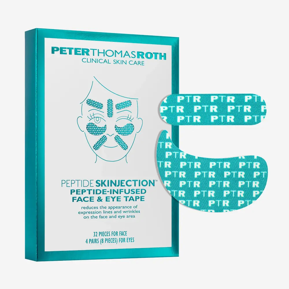Peter Thomas Roth Peptide Skinjection Peptide Infused Face + Eye Tape available at Skin Elite