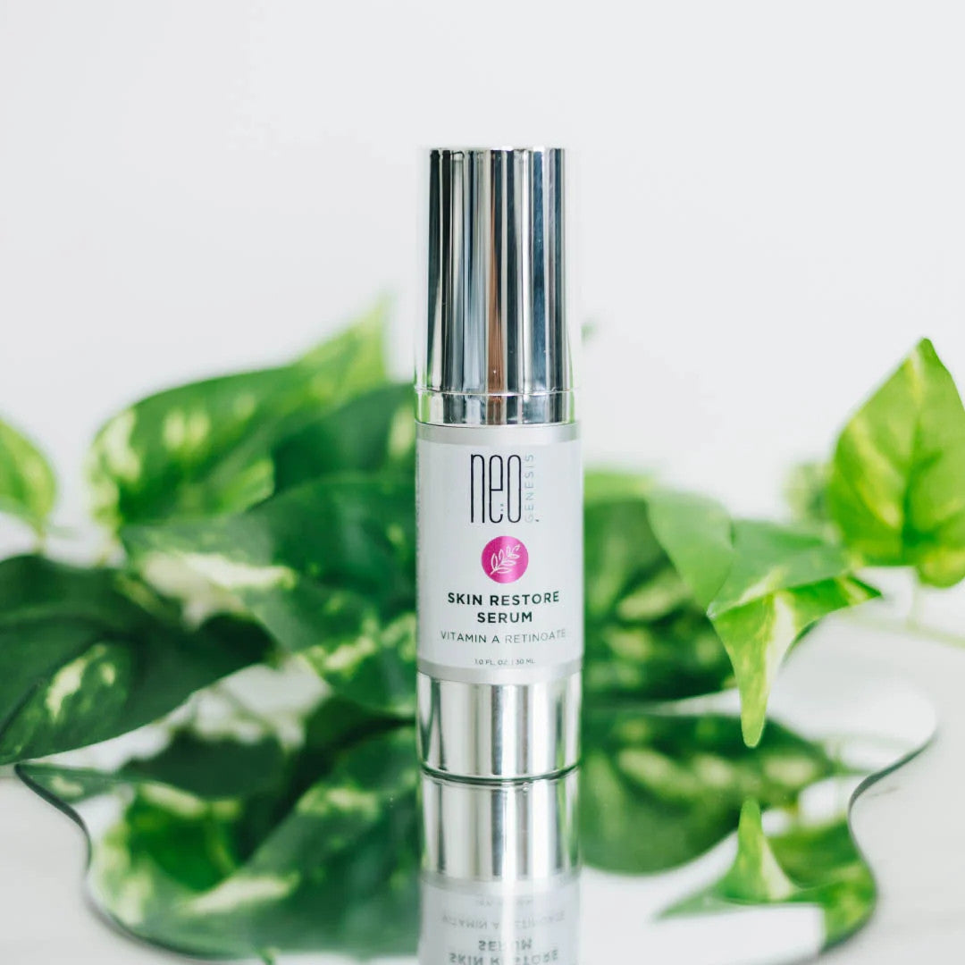 NeoGenesis Skin Restore Serum Next to Vine