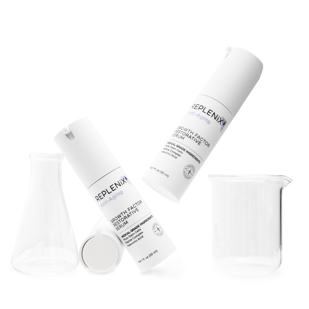 Replenix Growth Factor Restorative Serum Bottles