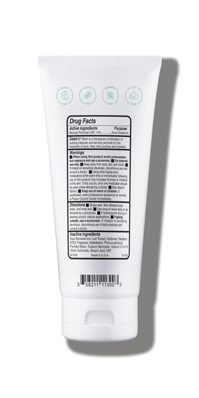 Replenix BP 10% Acne Wash + Aloe Vera Back