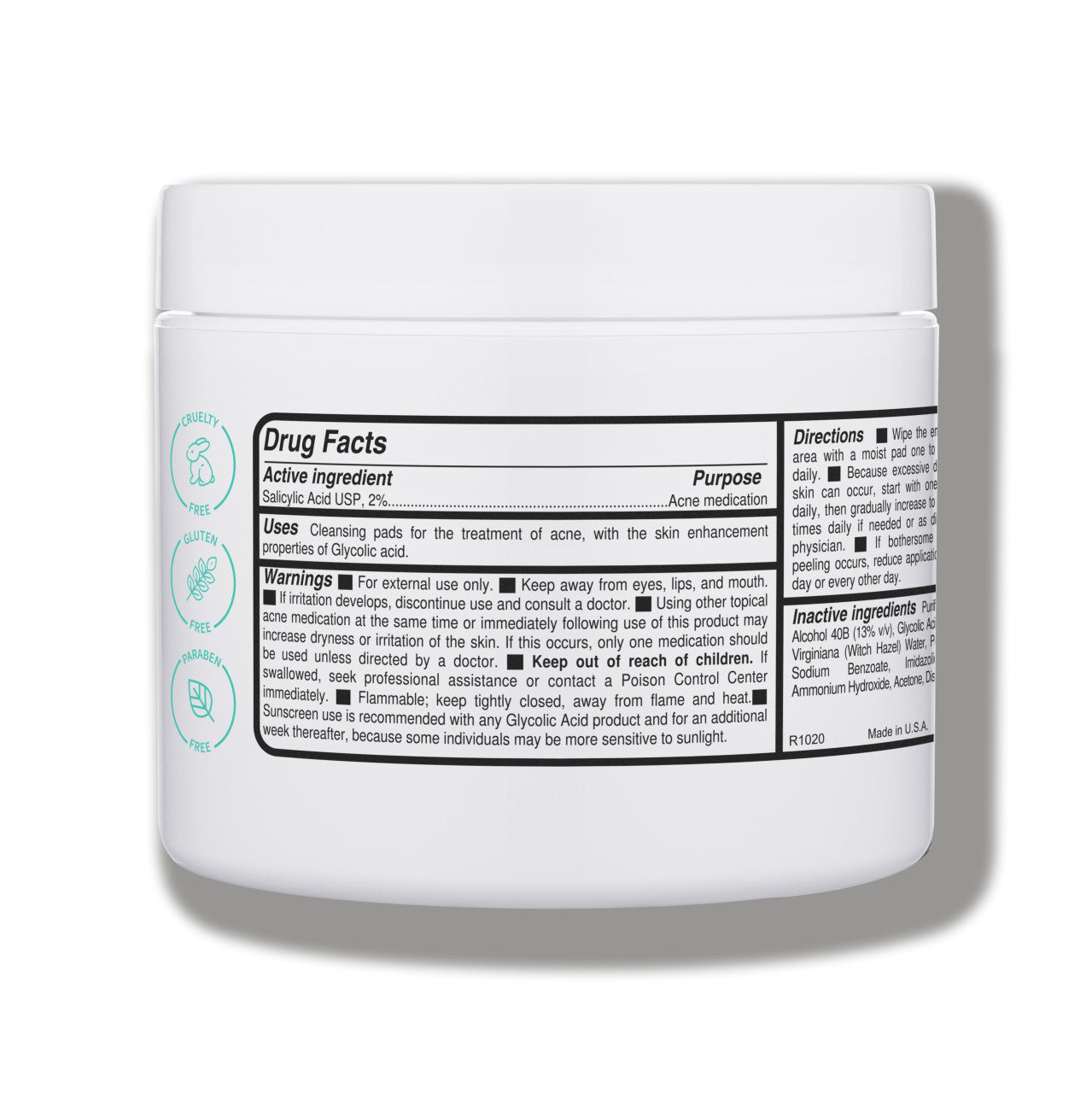 Replenix Gly-Sal 5-2 Clarifying Pads Back